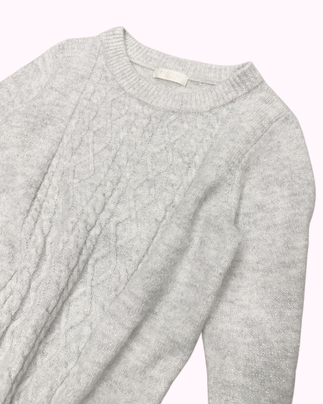 glitter silver knit dress 상품이미지2