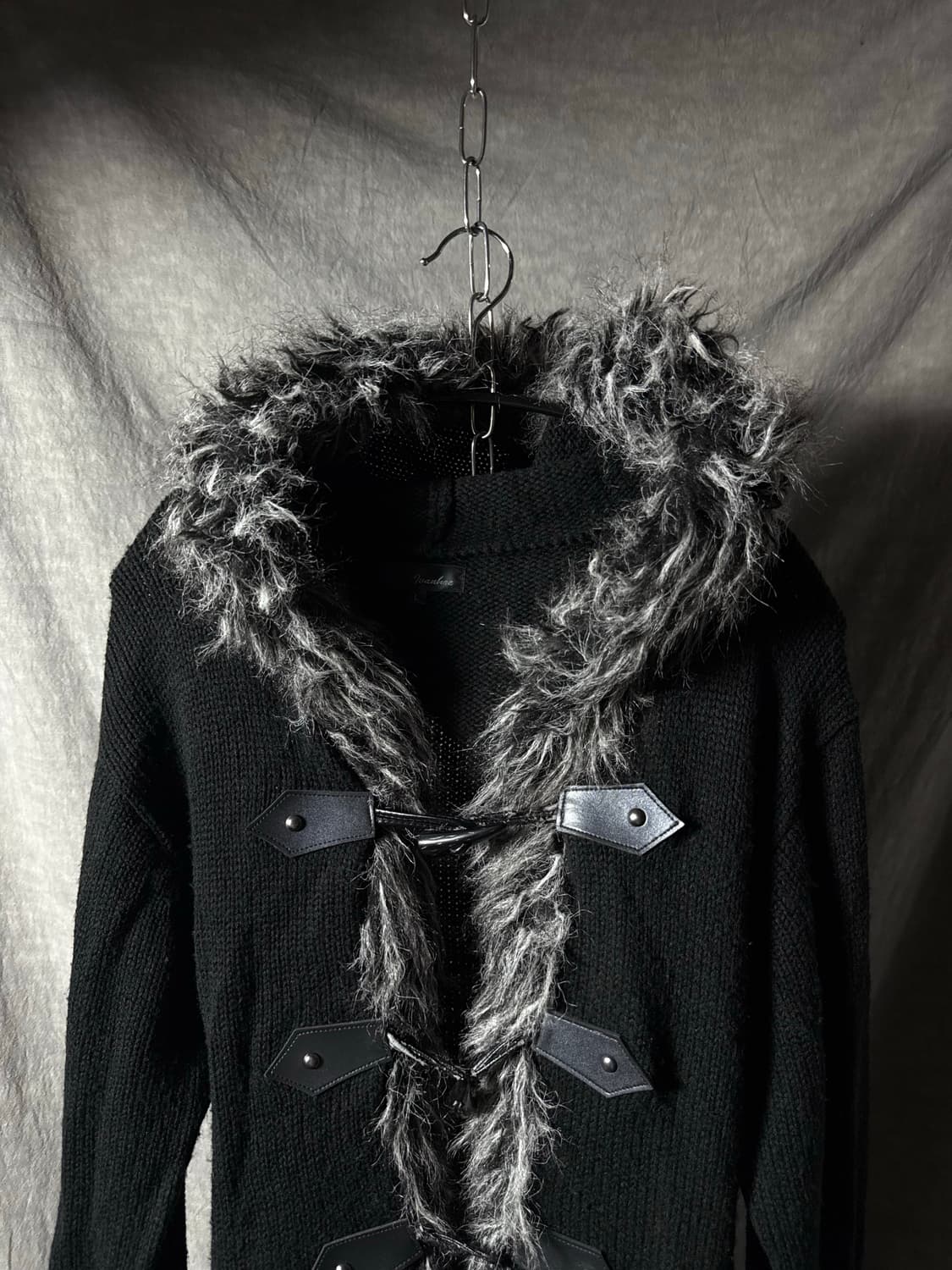 Vkei Fur Trimmed Knit Cardigan 상품이미지3