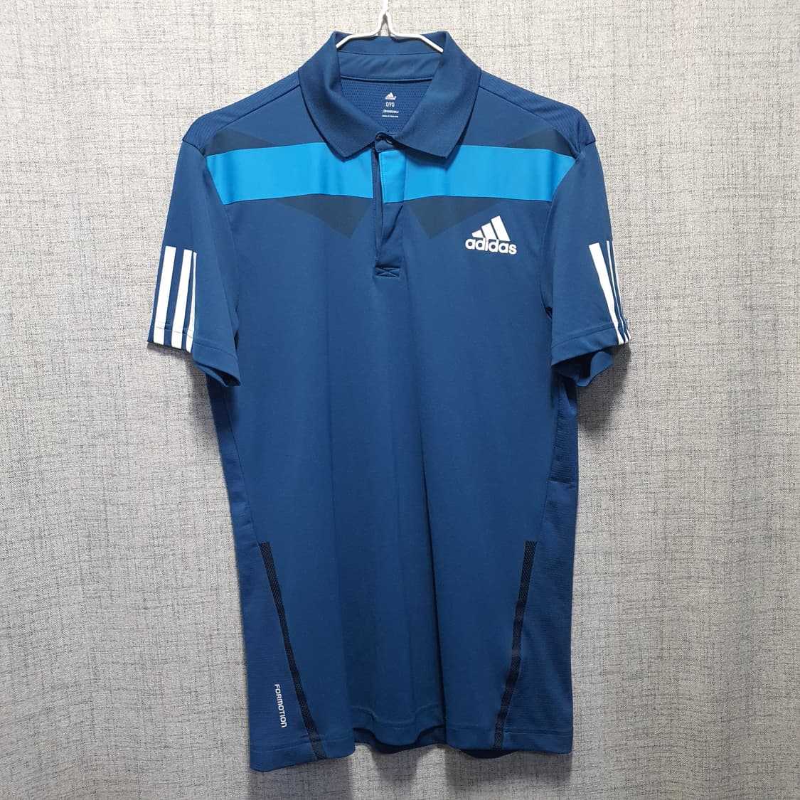 아디다스 기능성  블루 카라 반팔티  상품이미지1