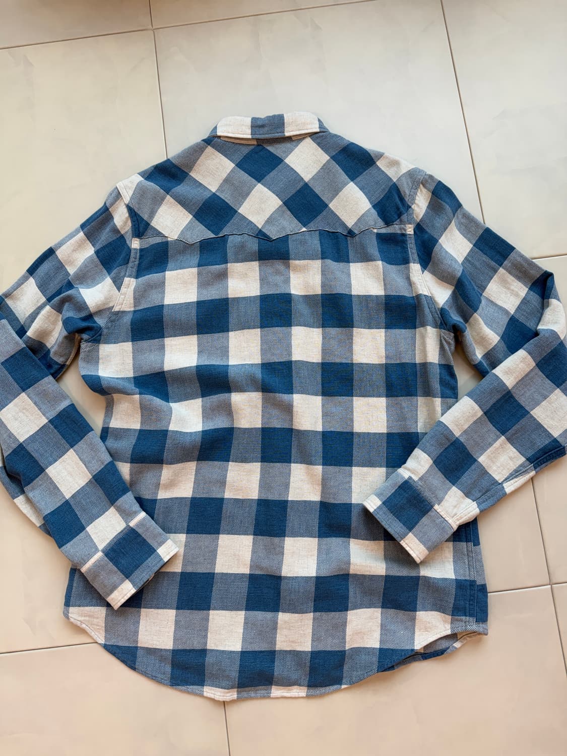 RRL 플레드 콘초 버팔로 웨스턴 셔츠 L(105) 상품이미지5