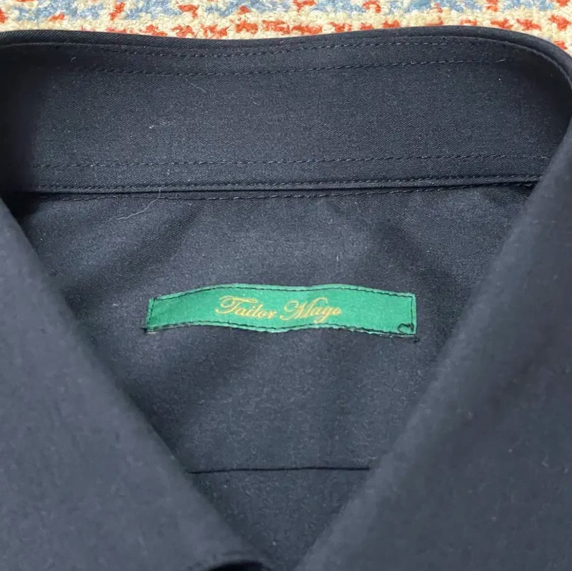 VTG 블랙 드레스셔츠 와이셔츠 남성L 상품이미지2