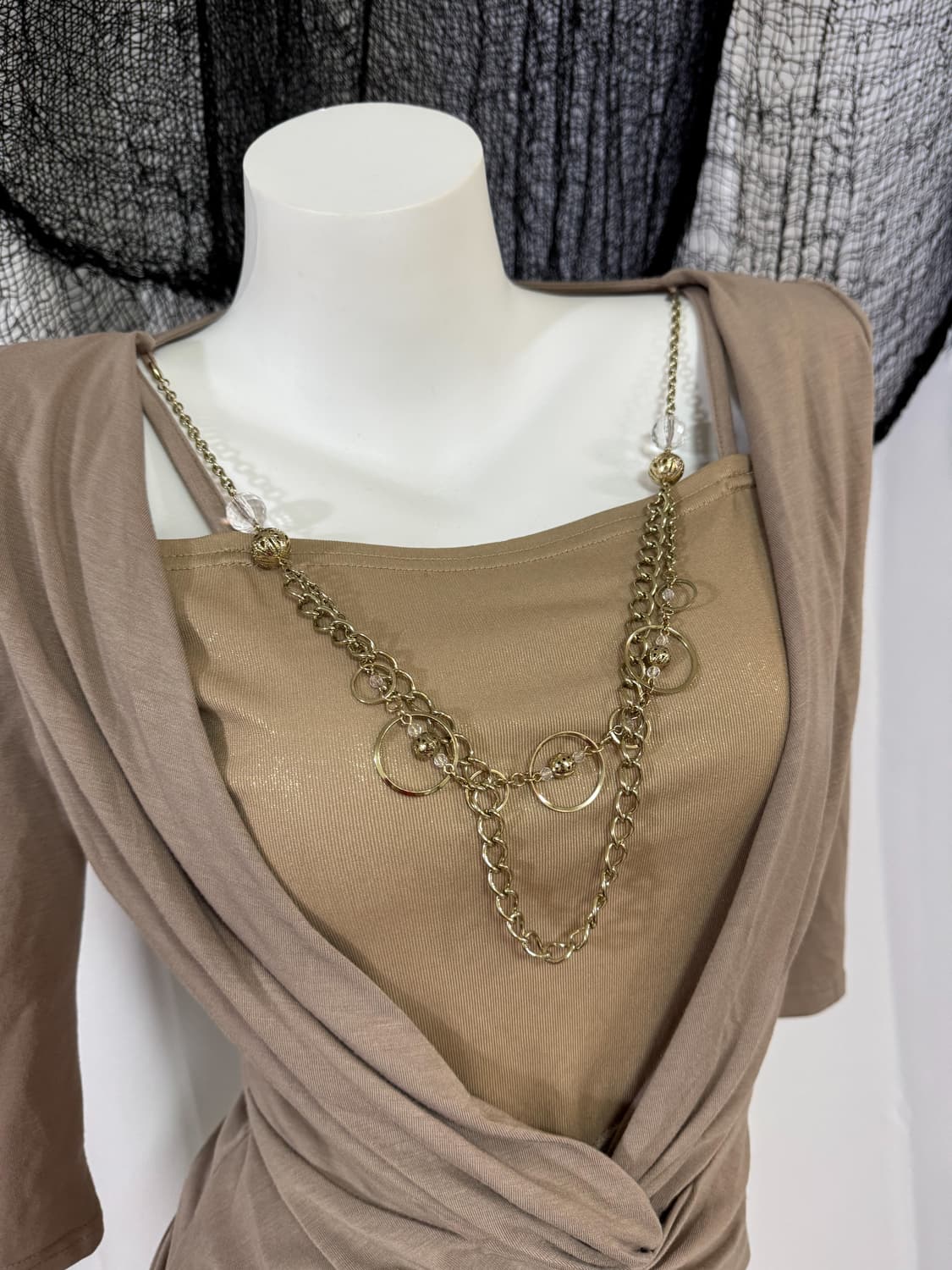 gold necklace t-shirt 상품이미지2