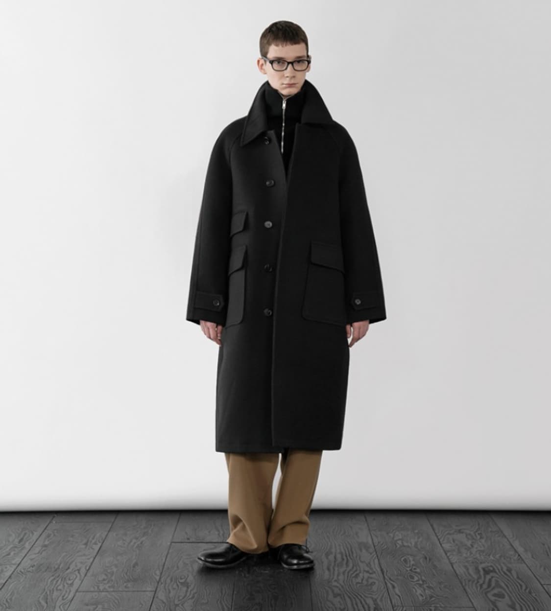 [L] 라퍼지스토어 발마칸 코트 블랙 상품이미지2