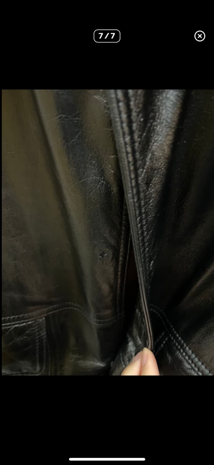 빈티지 블랙 레더자켓 (퍼 탈부착 가능) A2965 상품이미지7