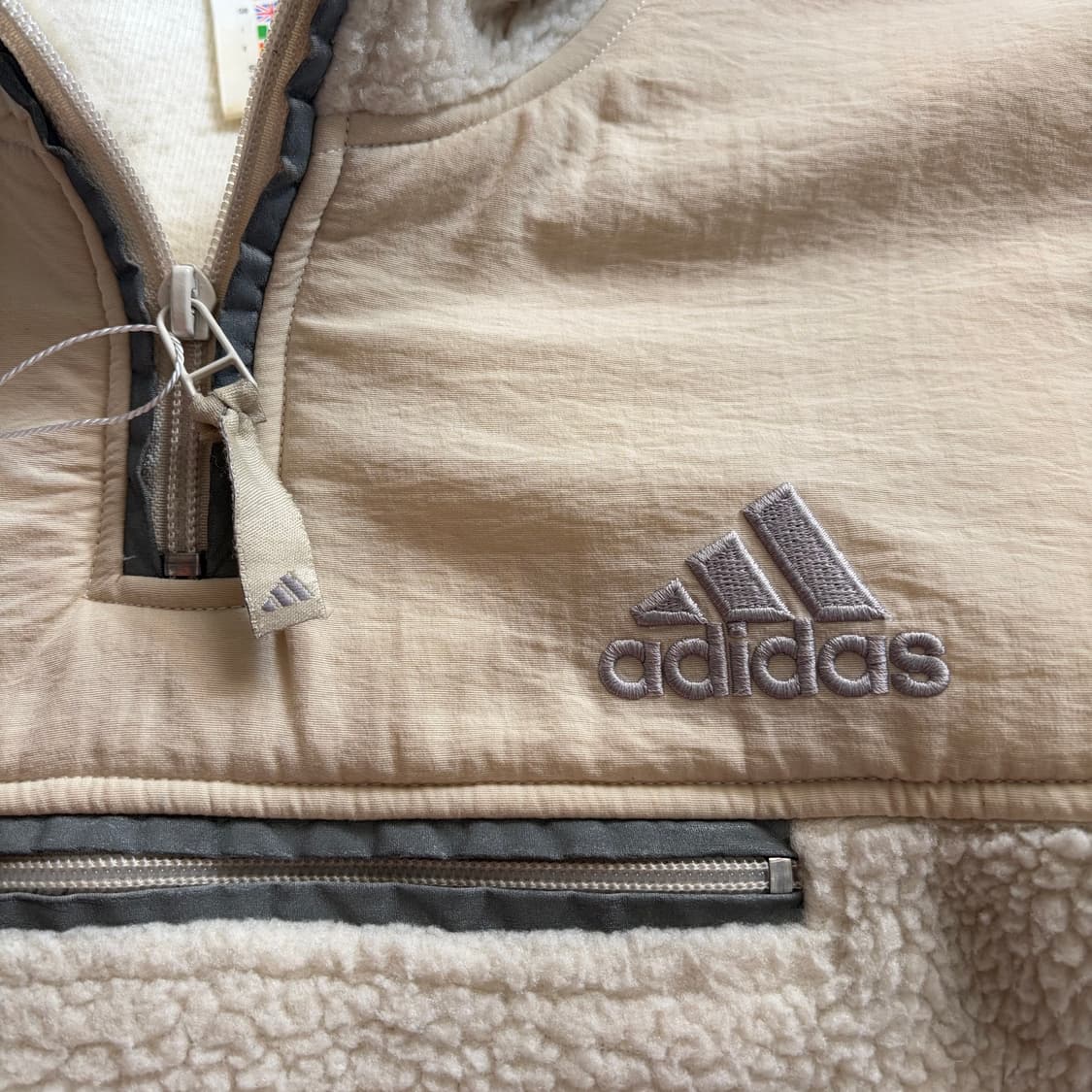 90s 아디다스 빈티지 하프집업 플리스 L 상품이미지5