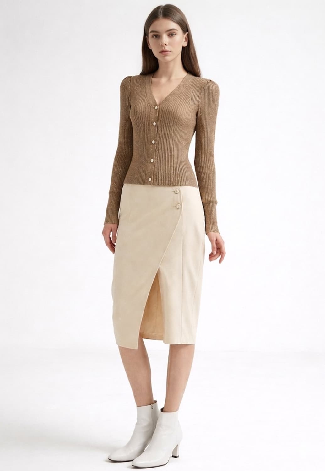 베르니스 글리터 골지니트 가디건 85사이즈 상품이미지1