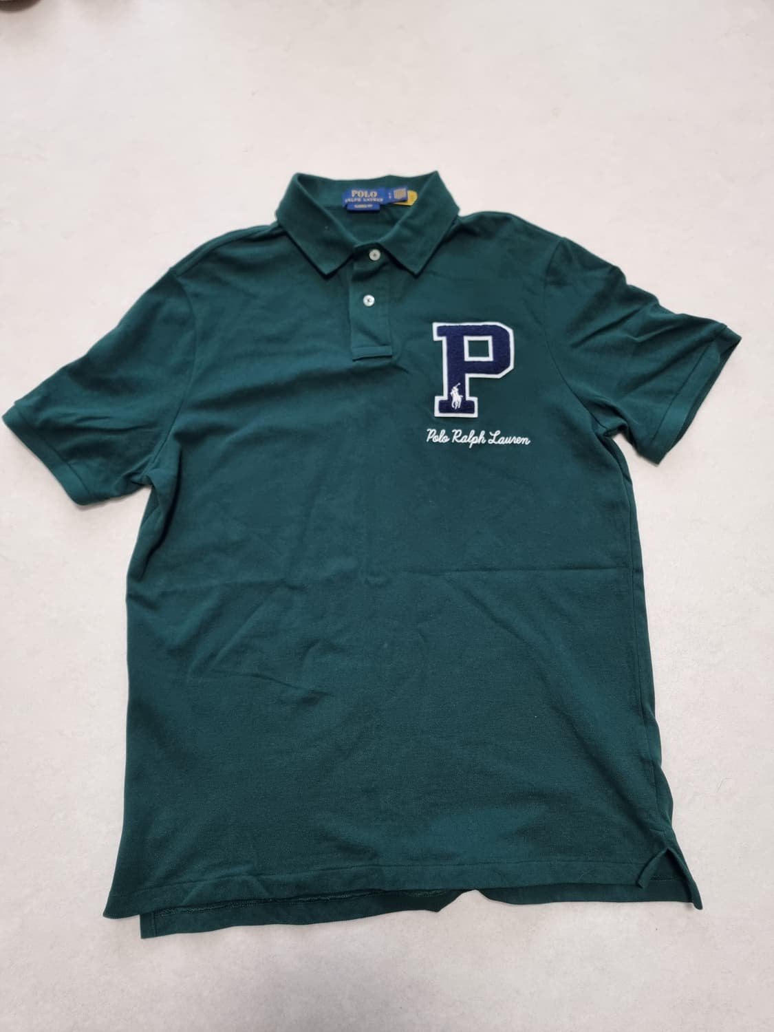폴로 랄프로렌 클래식핏 카라티 L 그린 상품이미지1