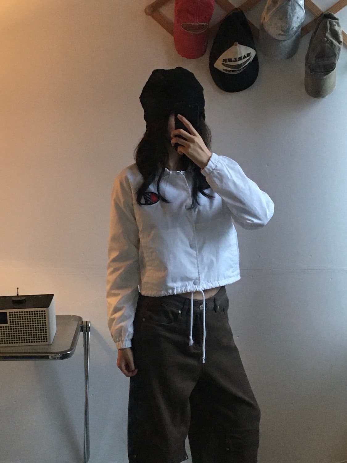 챔피온 빅로고 나일론 크롭자켓 상품이미지2