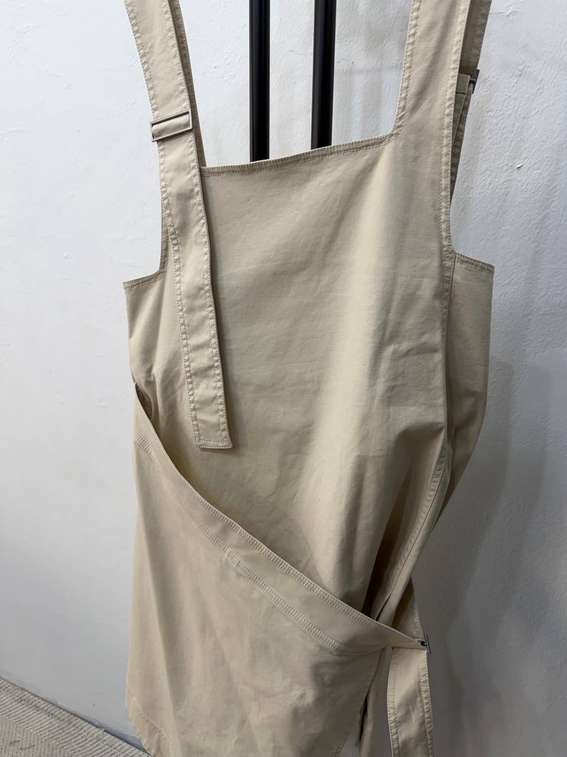 정품) COS 코스 아이보리 면 랩 스커트 원피스 40 상품이미지3