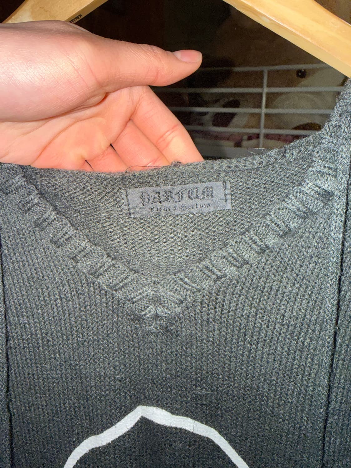 Y2K 펑크 해골 고양이귀 니트 상품이미지4