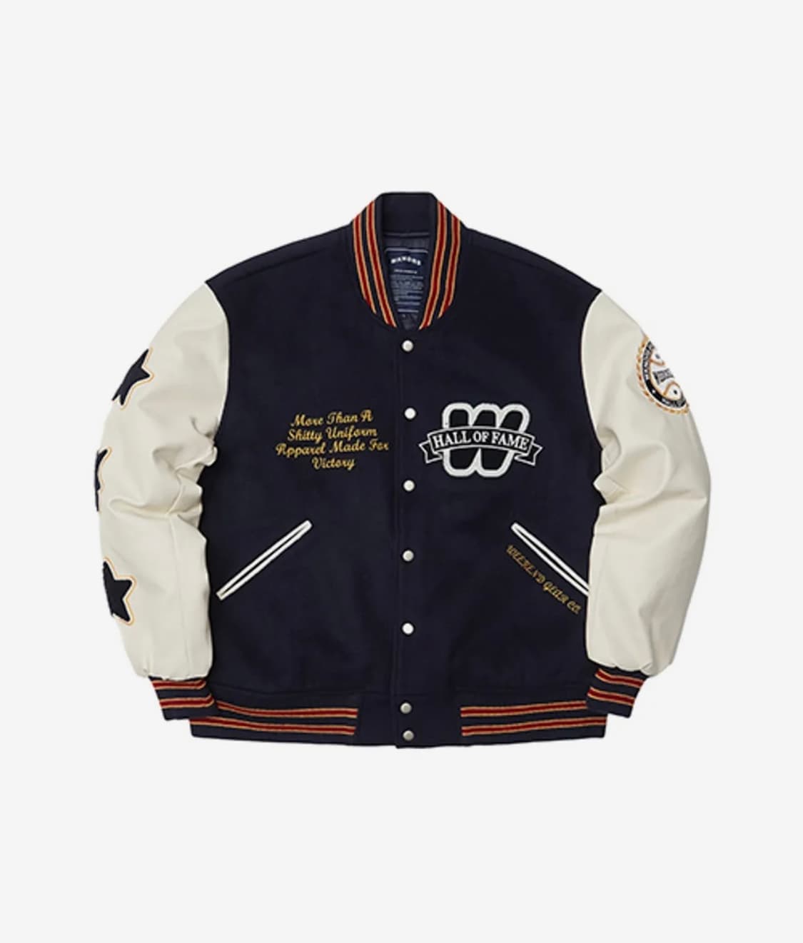 위캔더스 바시티 자켓 H.O.F VARSITY JK (NAVY) 상품이미지1