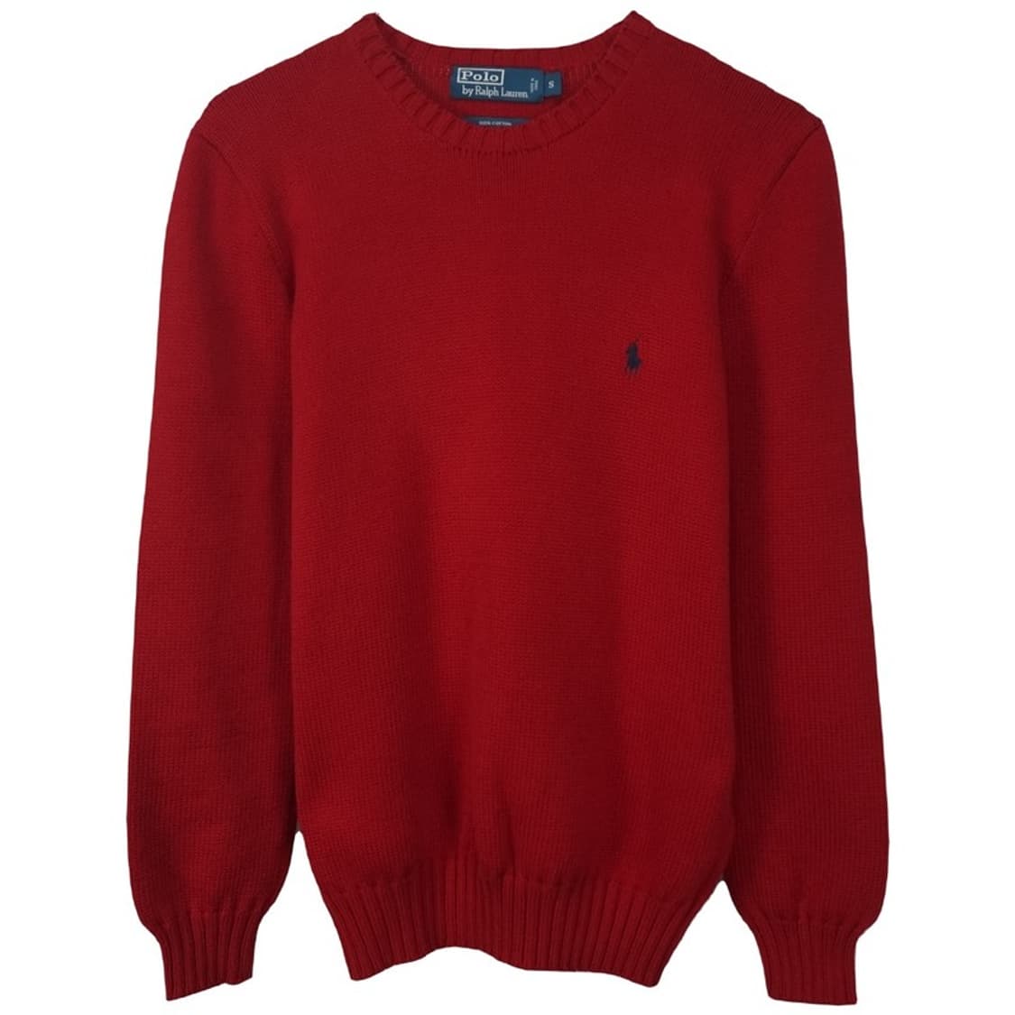 [폴로 랄프로렌] 포니 로고 자수 빈티지 코튼 니트 레드 M19086 상품이미지2