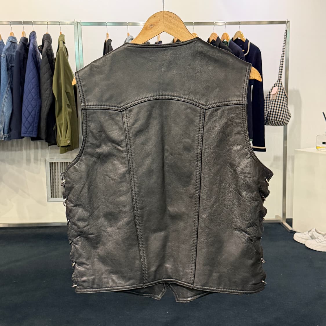[L] 할리데이비슨 가죽 레더 베스트 상품이미지2