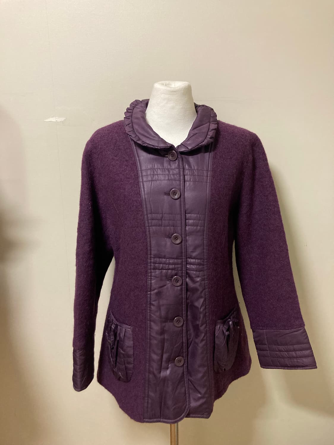 미사깔 둥근카라 자켓 상품이미지5