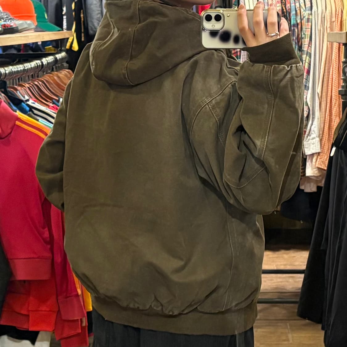 [HI] VTG DRI-DUCK 피그먼트 데님 워크헌팅 자켓 브라운 상품이미지6