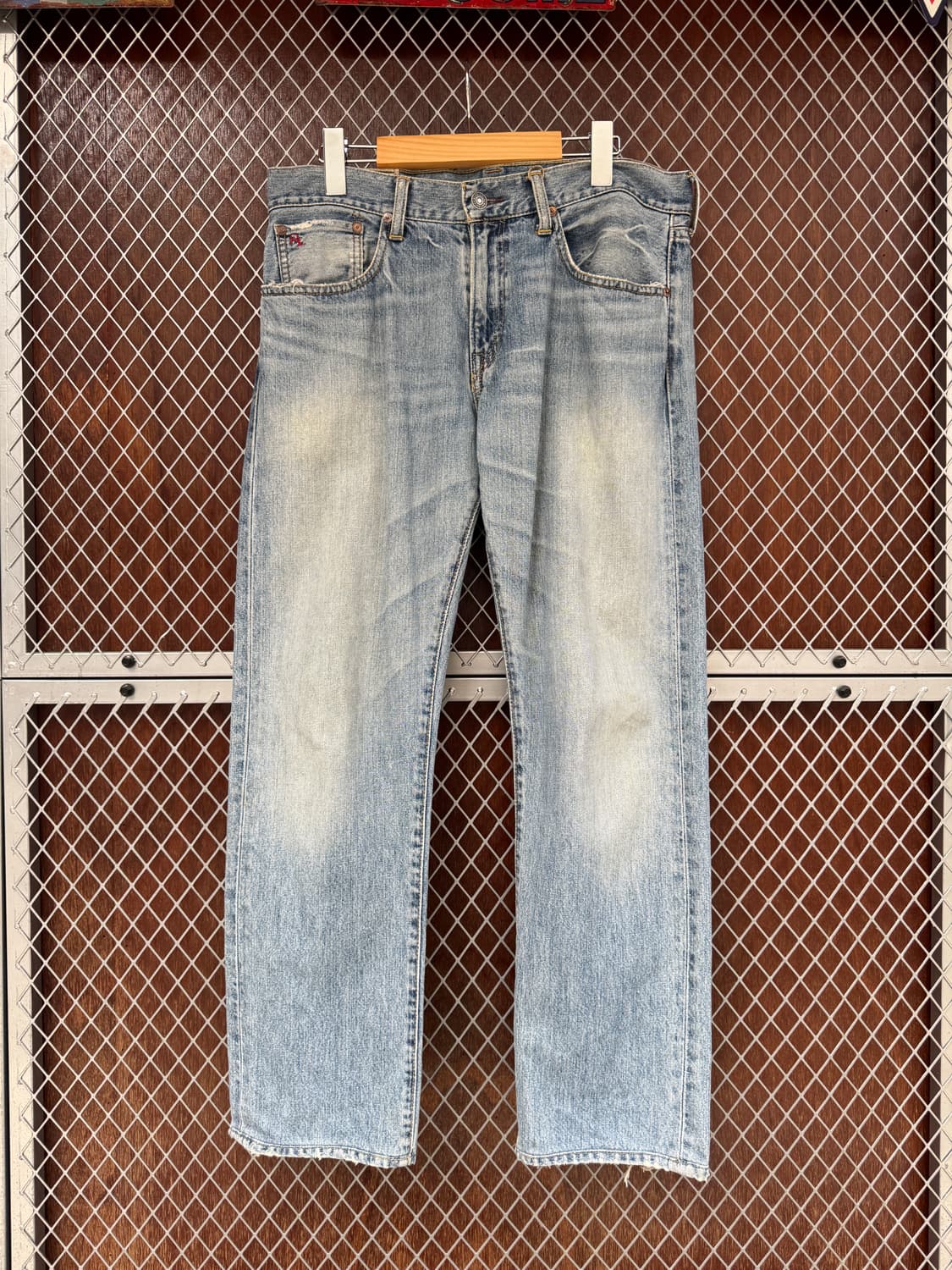 폴로랄프로렌 덩가리 연청 데님팬츠 32 상품이미지1