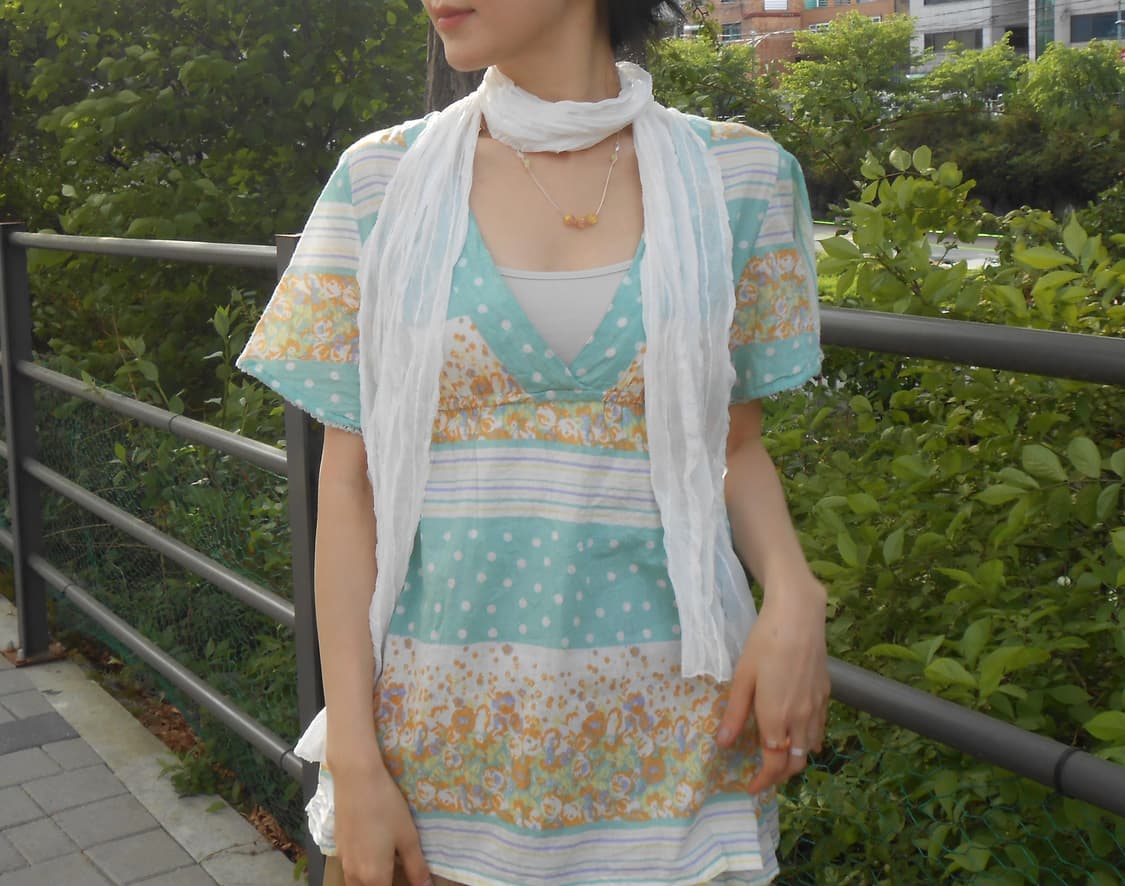 Cloudy White Scarf 상품이미지5