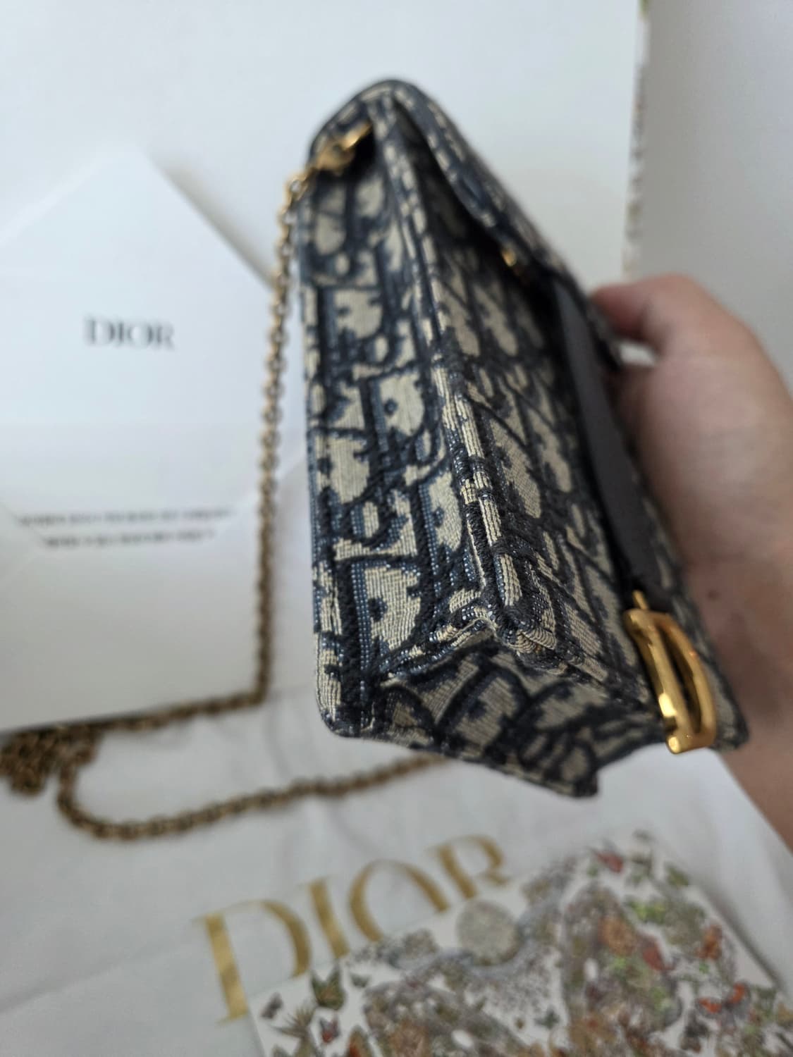 [새상품급]디올 오블리크 새들 폰홀더백 상품이미지3