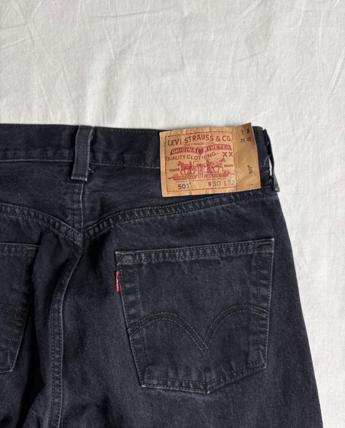 Levis 리바이스 501 블랙 데님 팬츠 30 상품이미지4