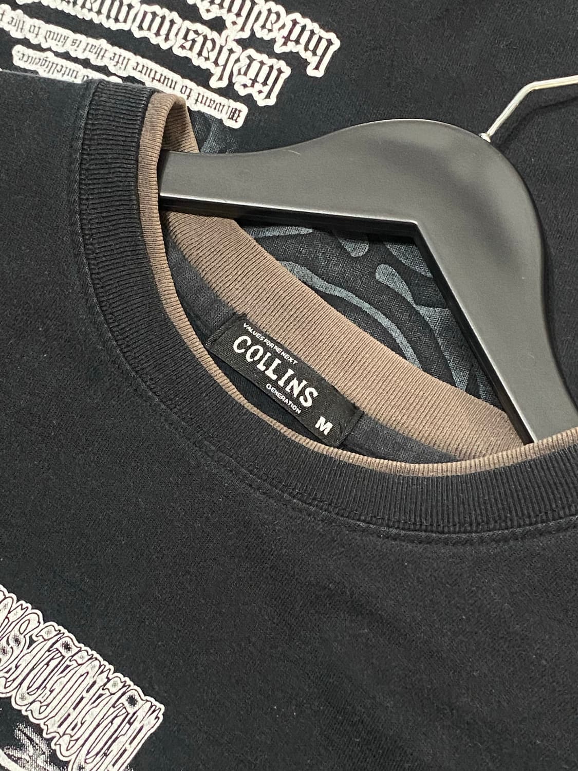 Collins 재패니즈 프린팅 디테일 레이어드 반팔 티셔츠 상품이미지9