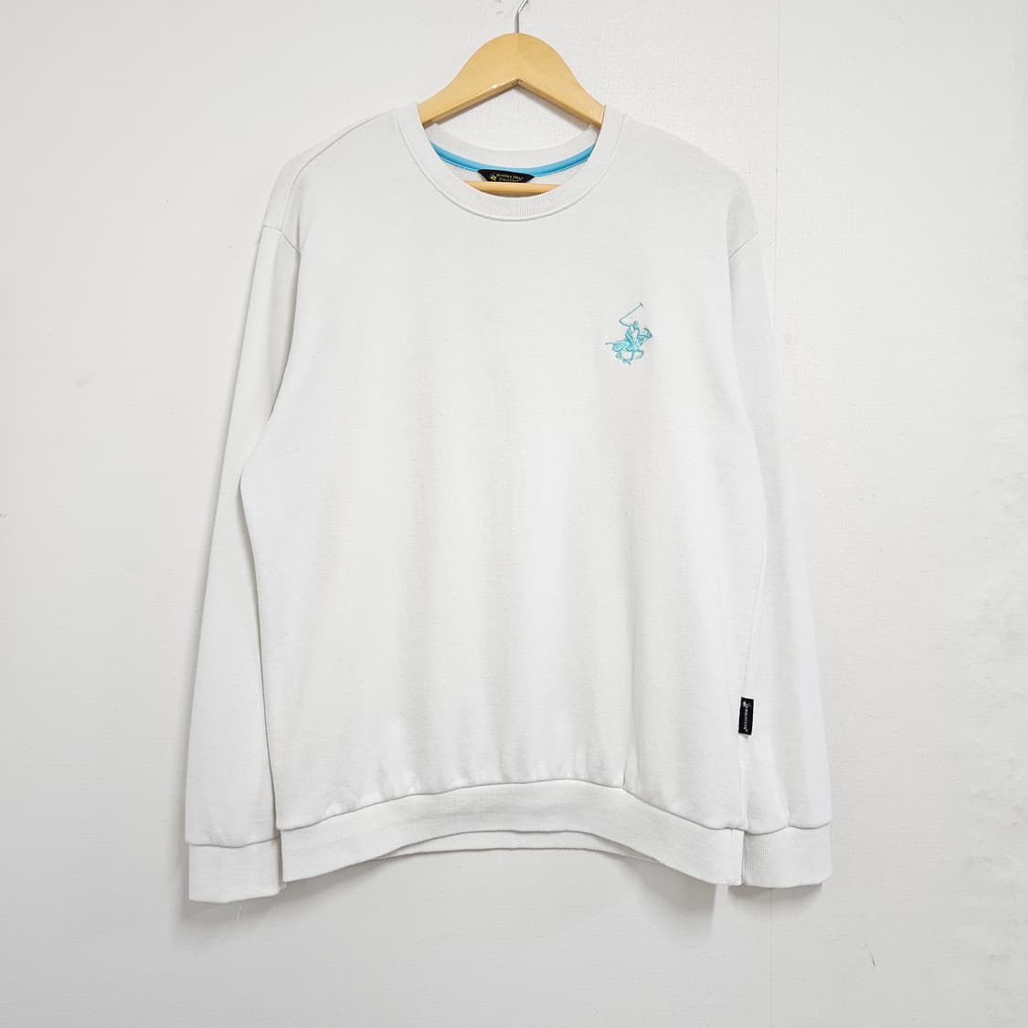 105 베벌리힐스 폴로클럽 화이트 맨투맨 상품이미지2