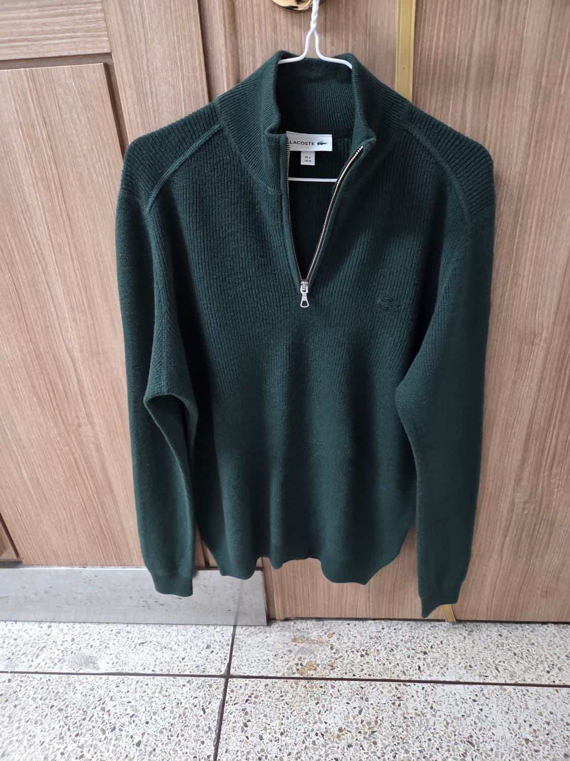 라코스테 다크그린 캐시미어 반집업 상품이미지1