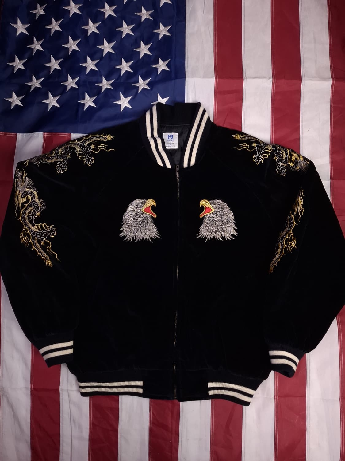 오리지날 SLIDER 재팬 요코스카 수베니어 벨벳 스카쟌 상품이미지5