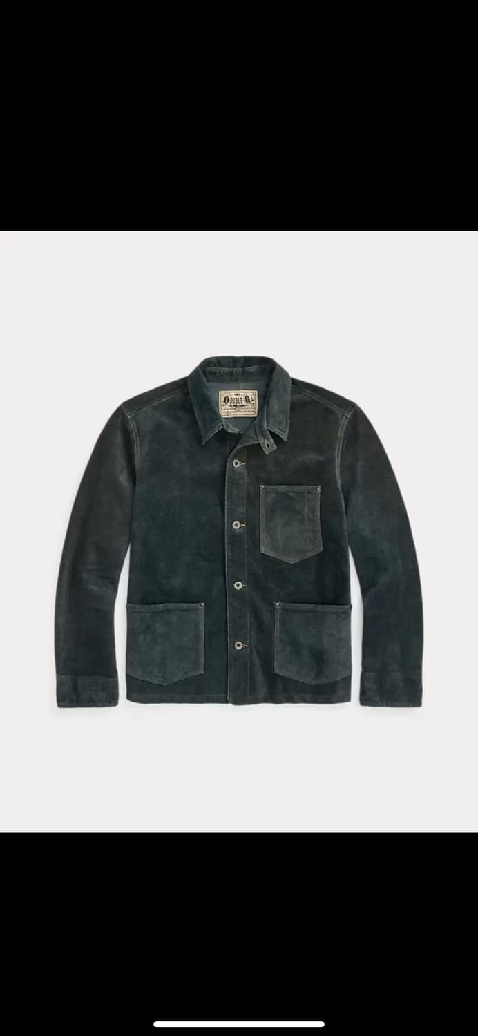 RRL 러프아웃 인디고 가죽자켓 L 상품이미지1