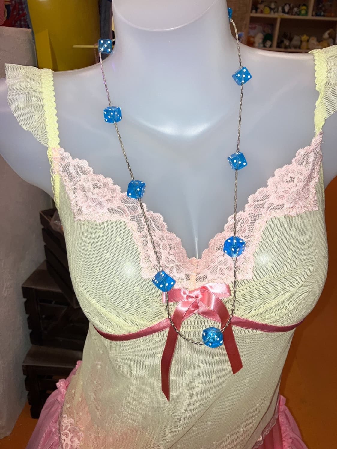 블루 주사위 목걸이 상품이미지1