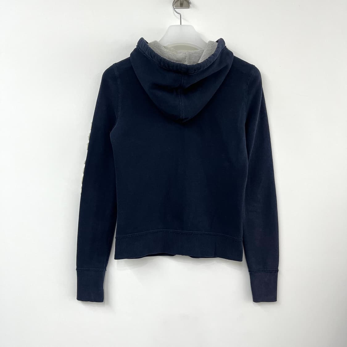 아베크롬비 딱붙핏 자수로고 네이비 후드집업 상품이미지3