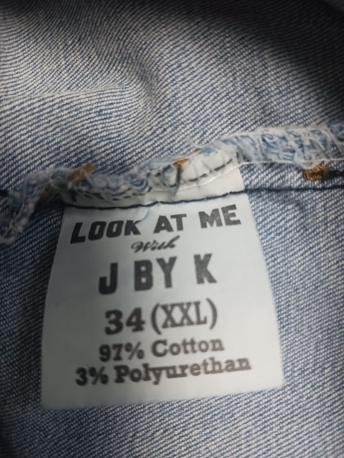 [34] 제이바이케이 연청 풀밴딩 스판 컷팅진 청바지 상품이미지10