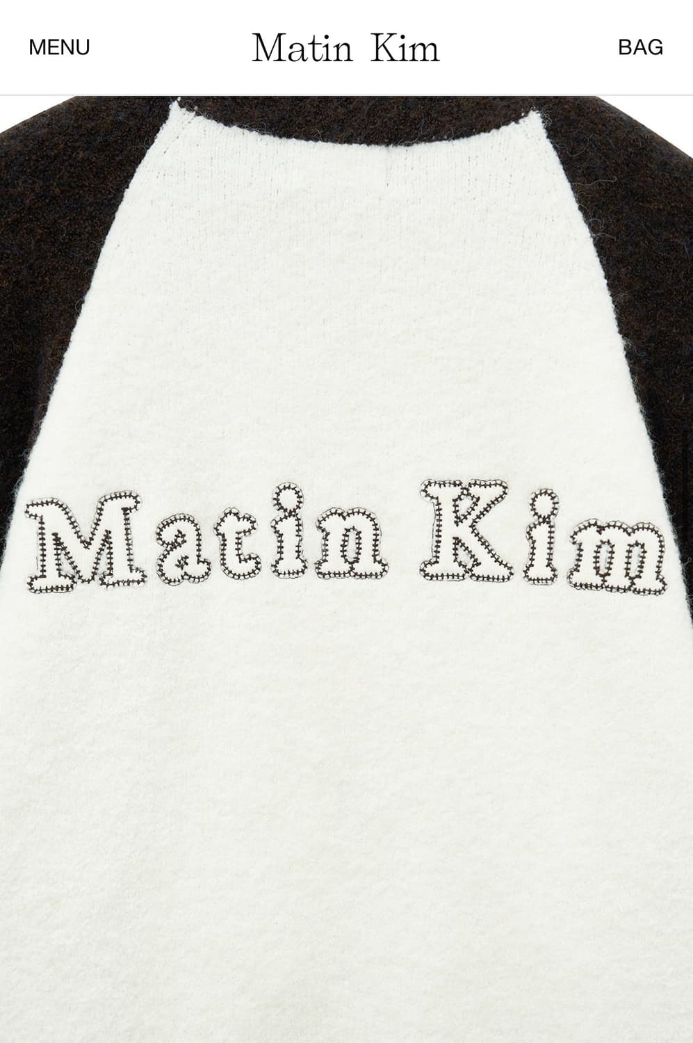 HIGH NECK RAGLAN KNIT ZIP UP FOR WOMEN I 상품이미지4