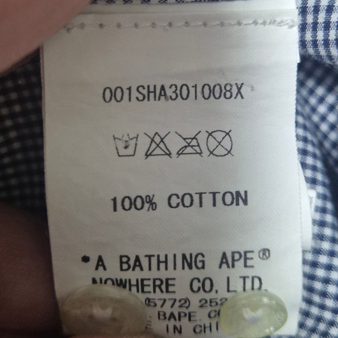 [베이프] 투톤 반팔 셔츠 XXL (105) 상품이미지6