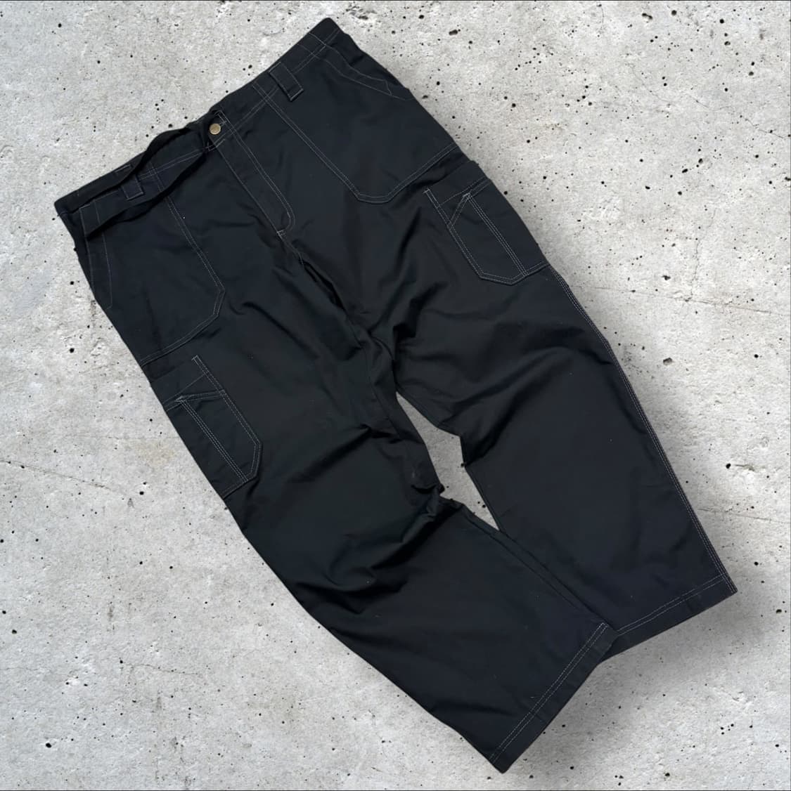 [XL] 칼하트 립스탑 스크럽 블랙 워크 팬츠 C591 상품이미지2