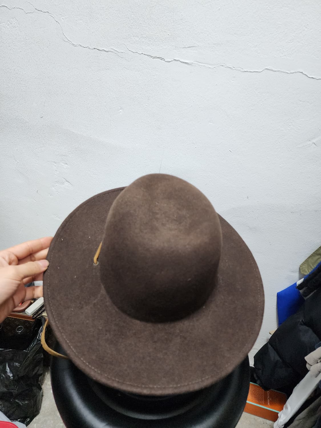 브릭스톤 wool 웨스턴 중절모 페도라 상품이미지2