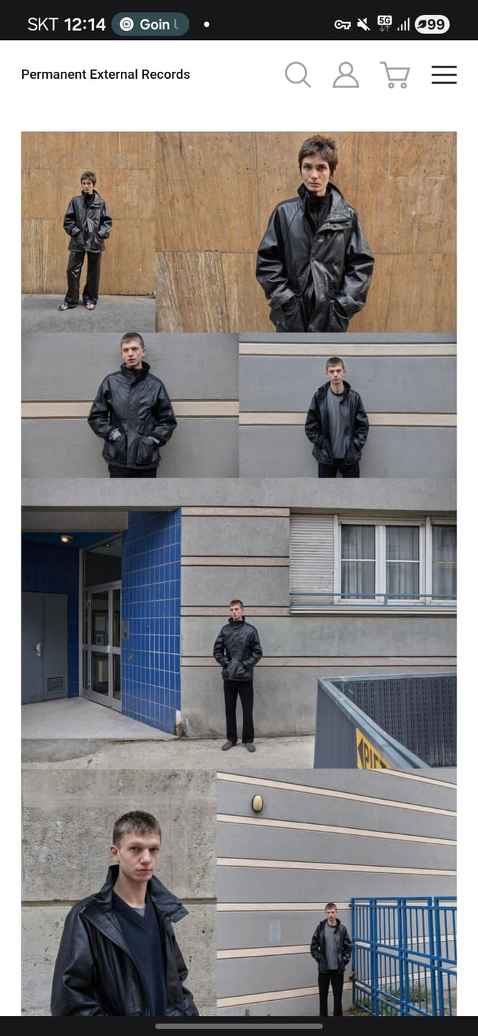 머듈 레더파카 사이즈 교환 상품이미지1