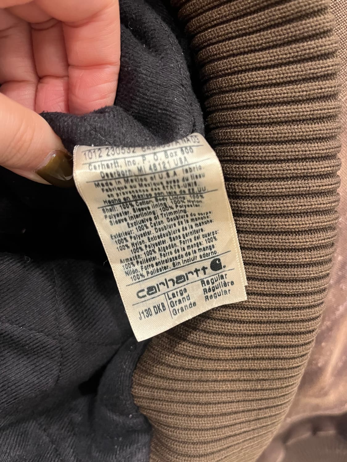Carhartt 칼하트 디스트로이드 덕 액티브 후드 워크 자켓 상품이미지10