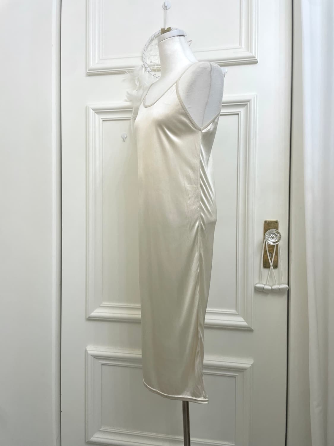 cream beige pearl point one-button cardi 상품이미지9