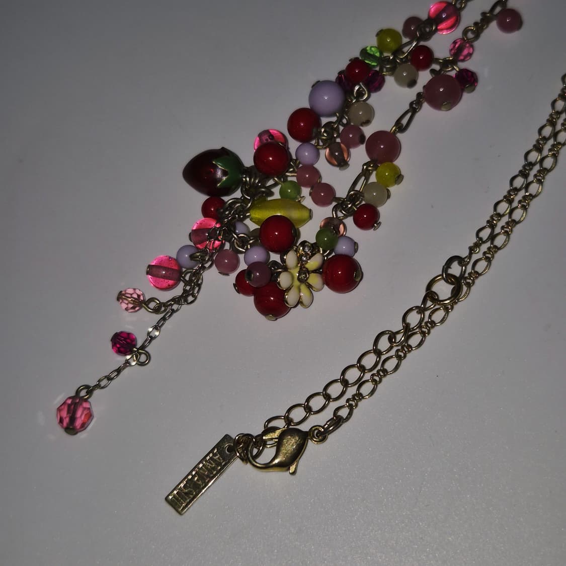 안나수이 비즈 레이어드 딸기 꽃잎 목걸이 상품이미지8