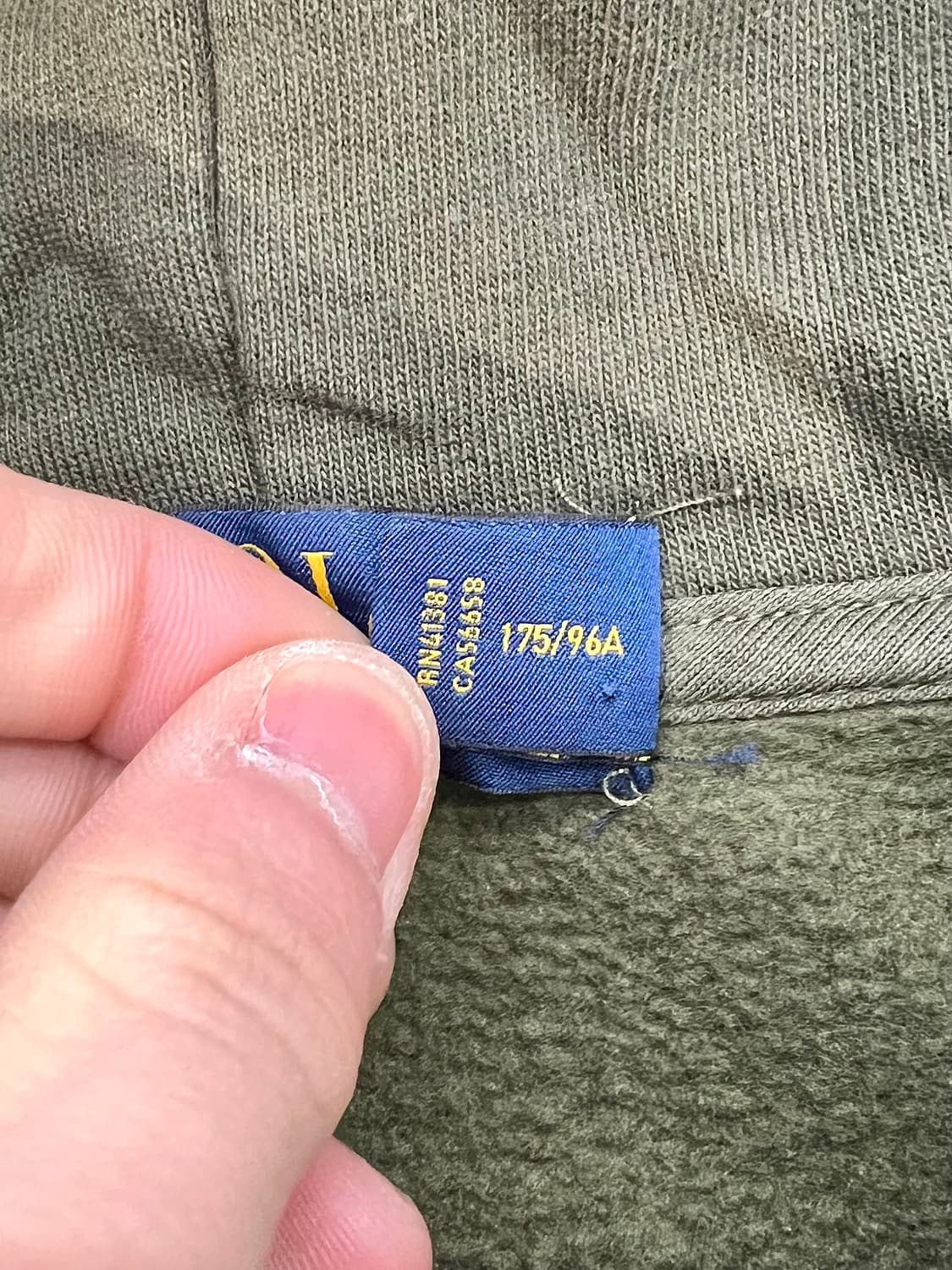 폴로 랄프로렌 카키 그린 폴로 베어 플리스 후디 스웨트 셔츠 상품이미지8