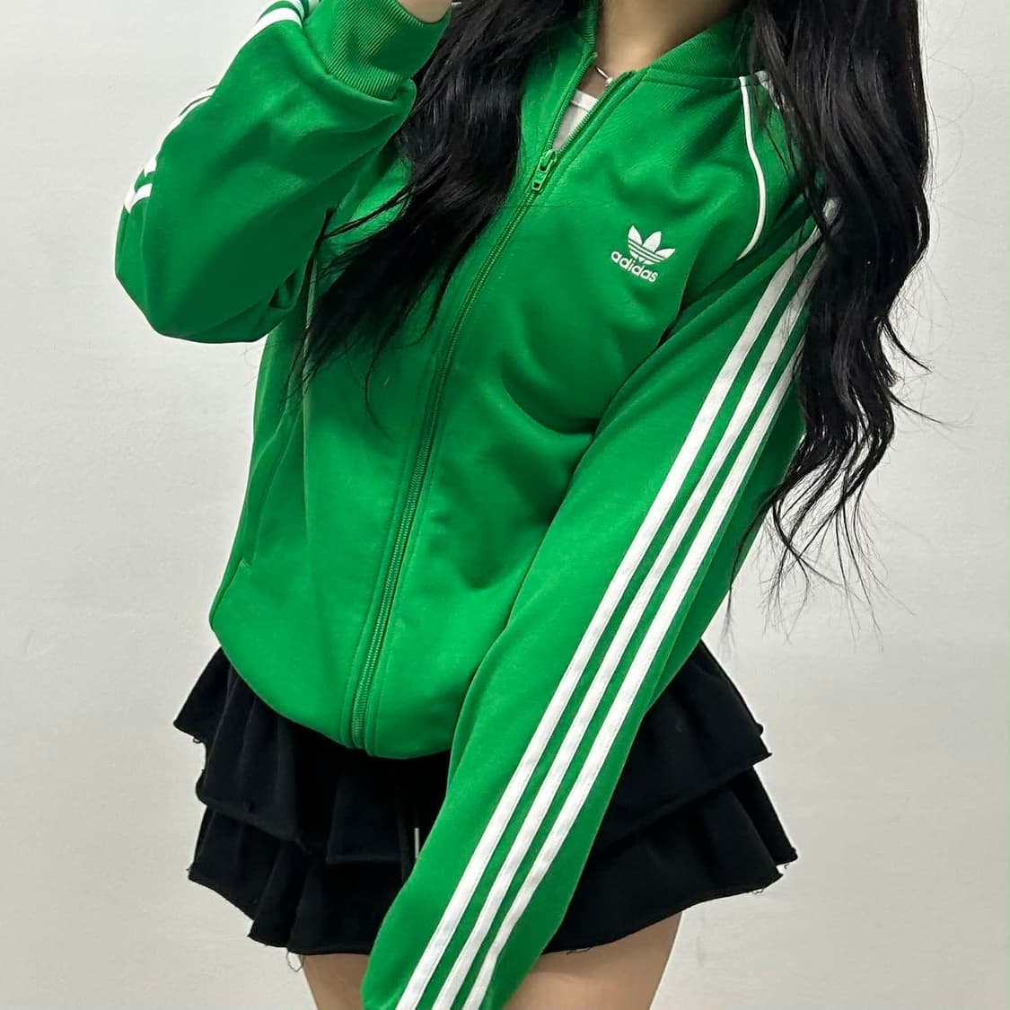 아디다스 신형 SST 바시티 트랙탑 희귀져지(M) 상품이미지3