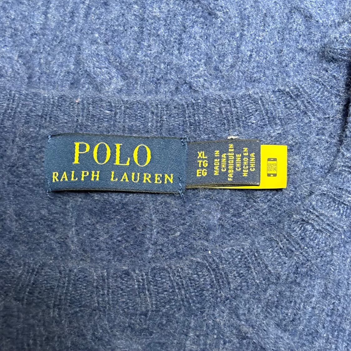 Polo Ralph Lauren 캐시미어 블루 케이블 니트 상품이미지3