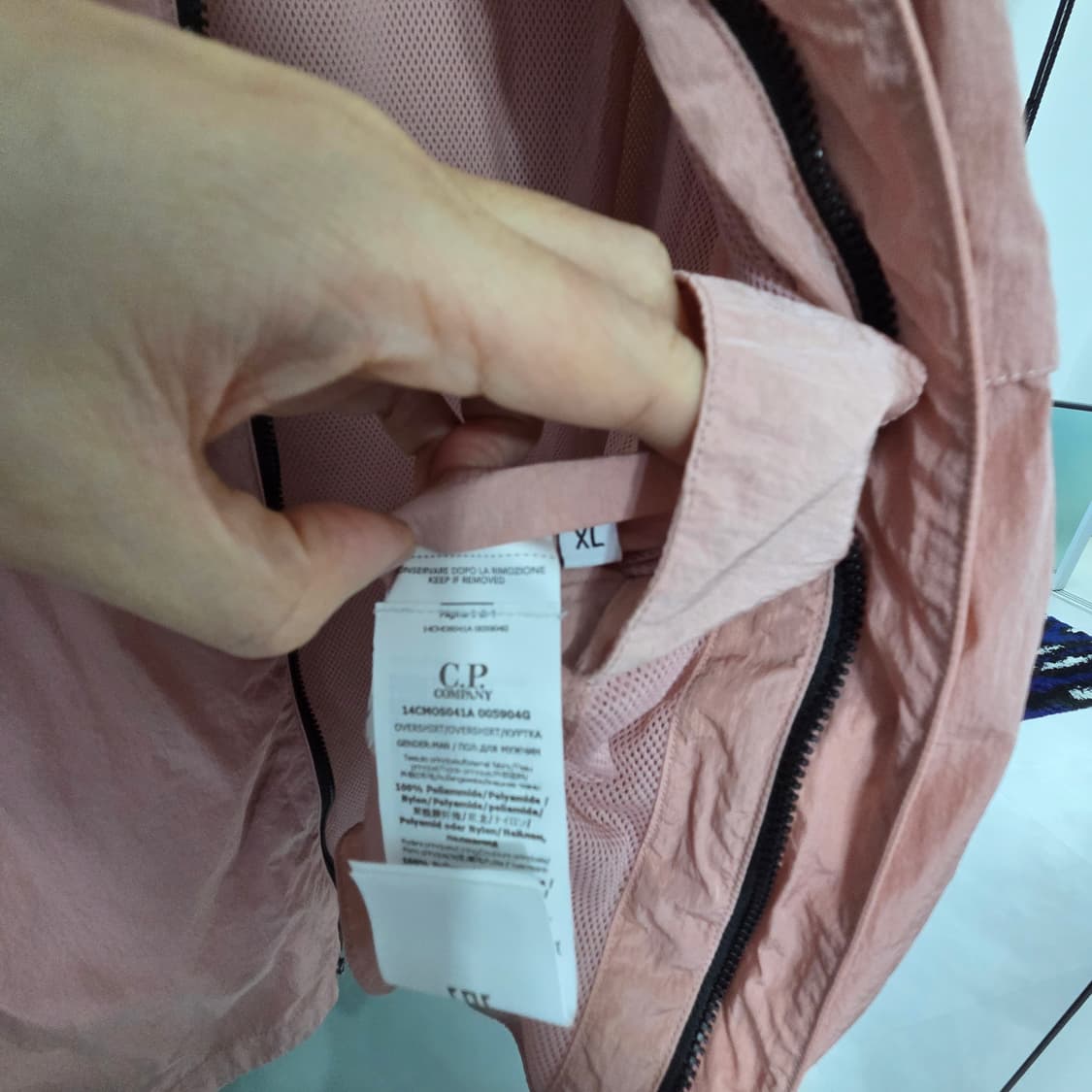 CP컴퍼니 크롬R 가먼트다잉 연분홍 셔츠 xl 상품이미지4