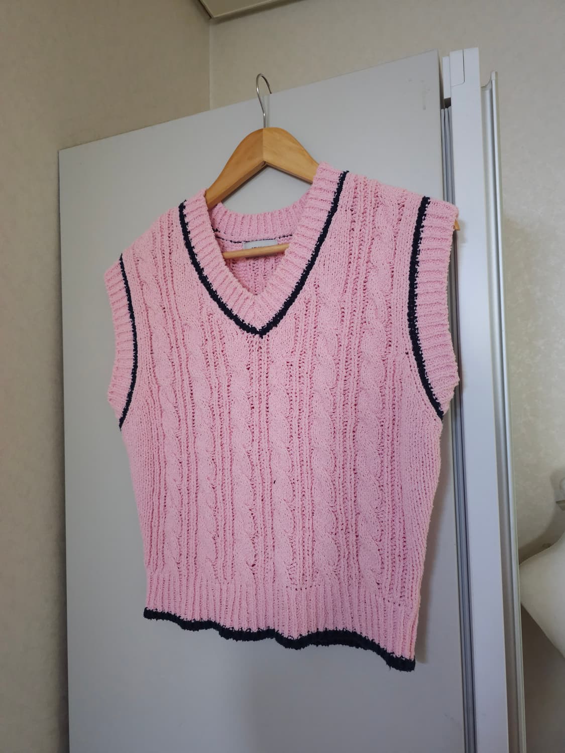 among 어몽 면 꽈배기 조끼 베스트 상품이미지1