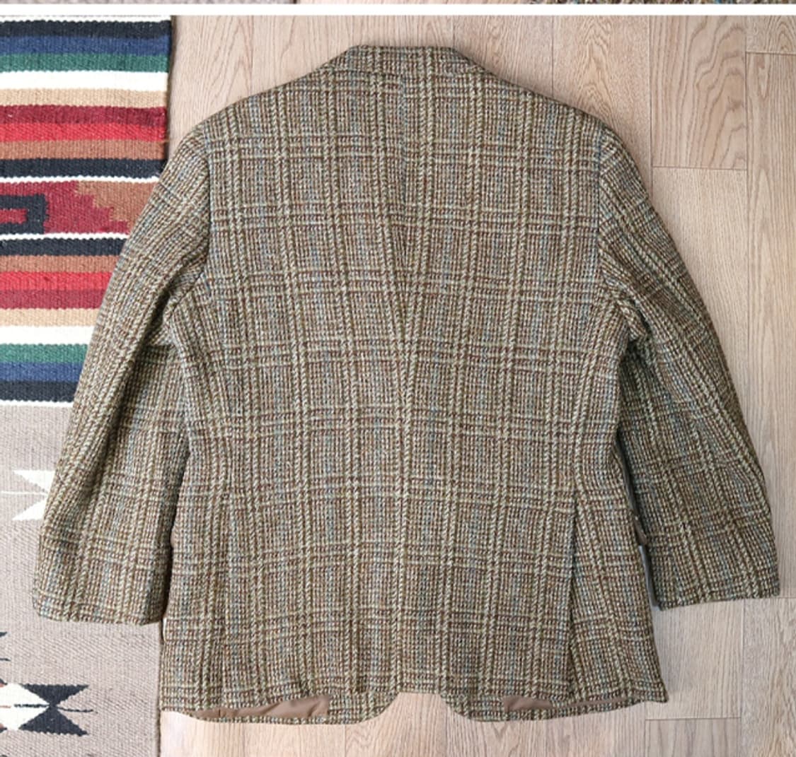 

일본판 Harris tweed 해리스 트위드 빈티지 2버튼 블레이저  상품이미지5