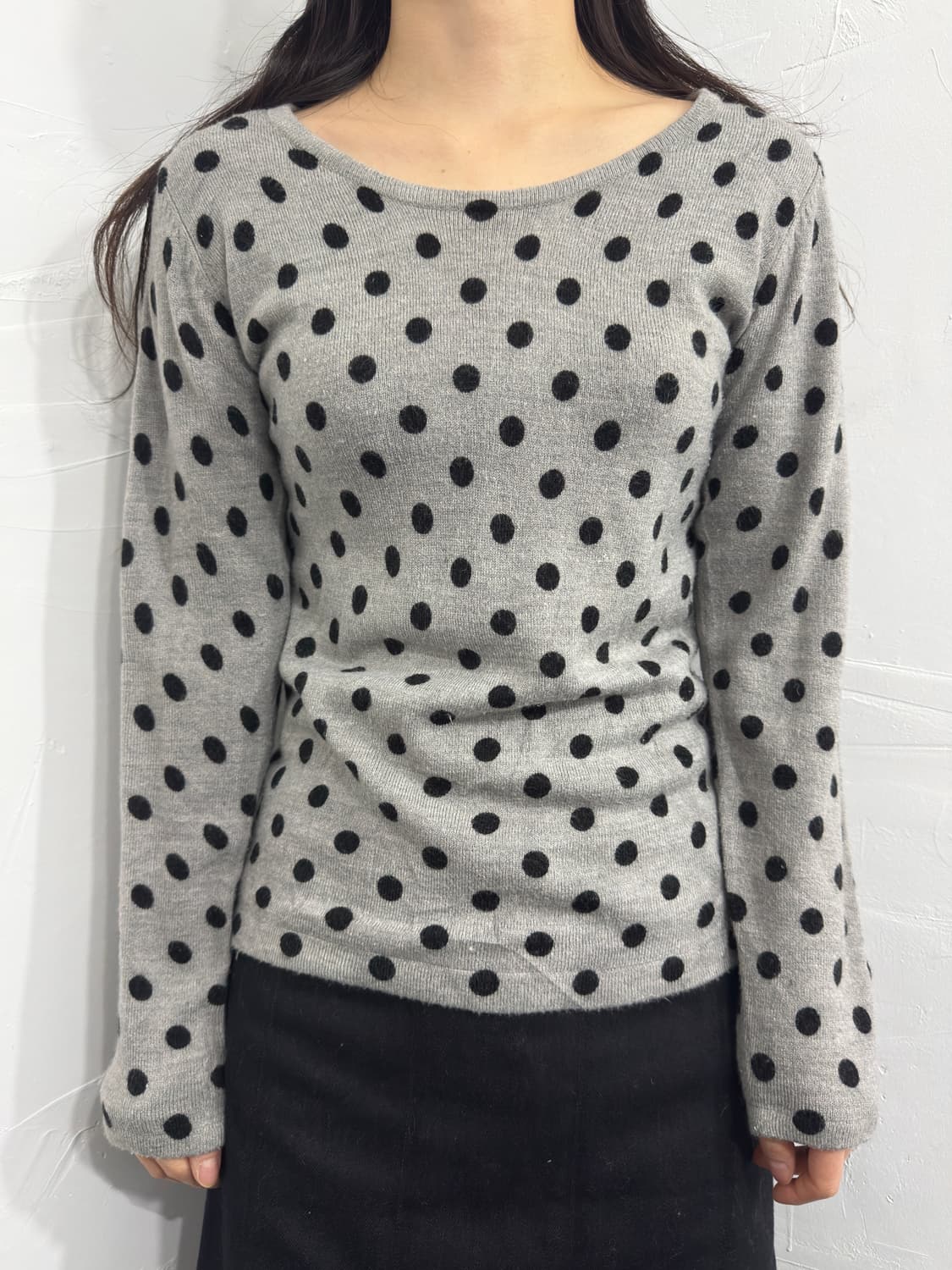 dot knit top 상품이미지1