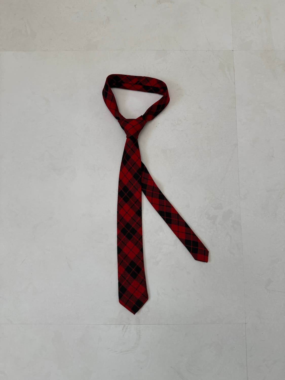 레드 체크 넥타이  상품이미지1