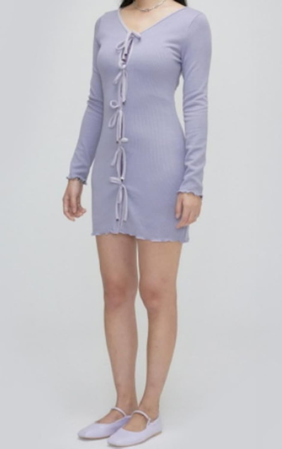 Xoinseoul 라벤더 리본 원피스 상품이미지3