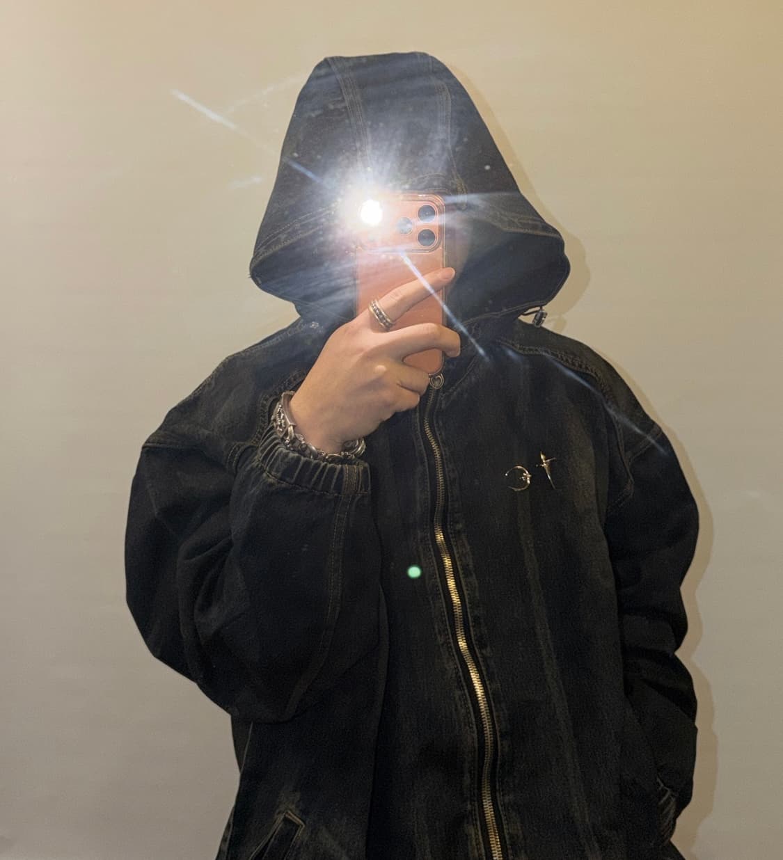 떠그클럽 데님 후드 자켓 (새상품) 상품이미지2