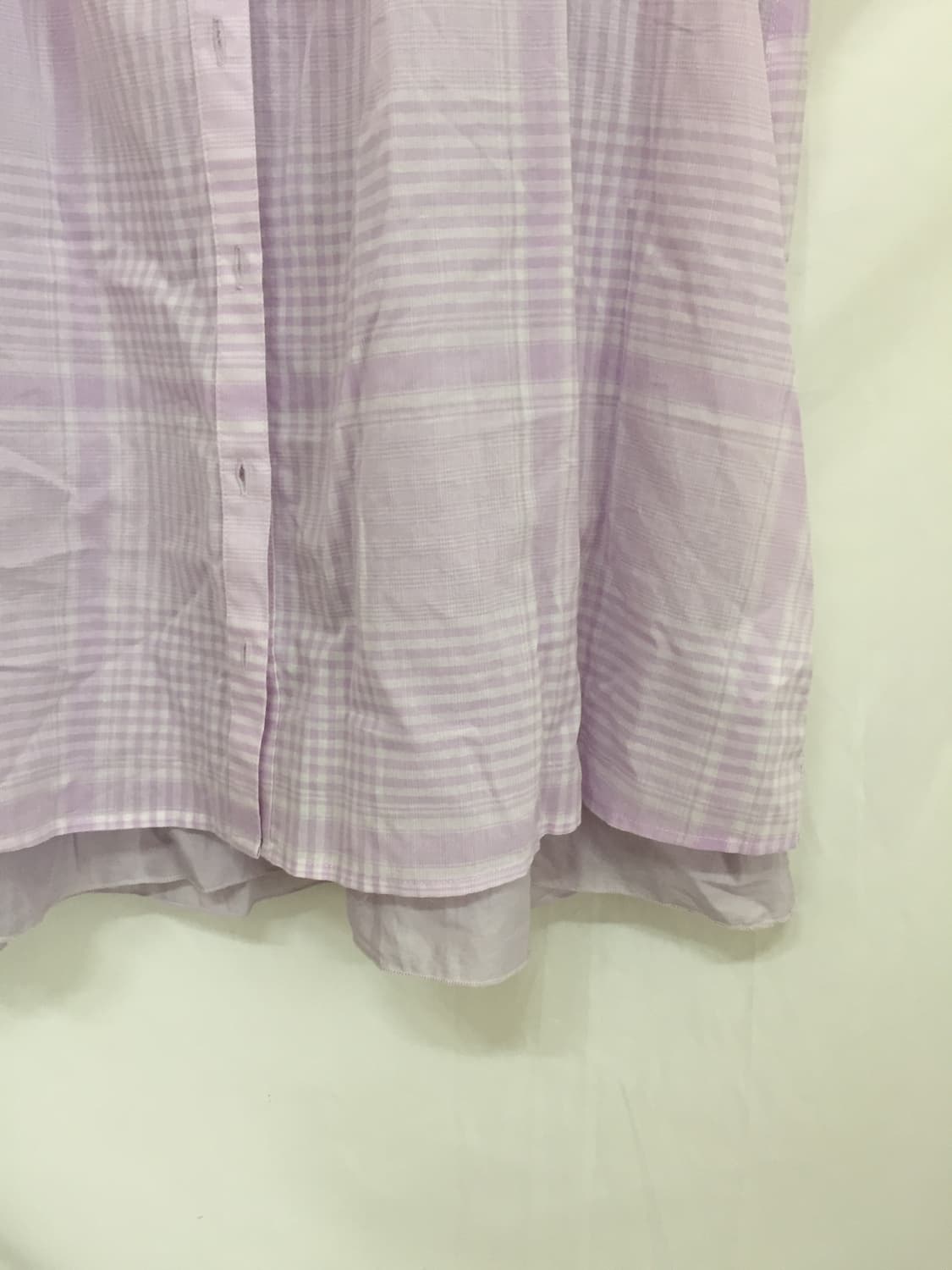 모리걸 레이어드 연보라 체크원피스 상품이미지3